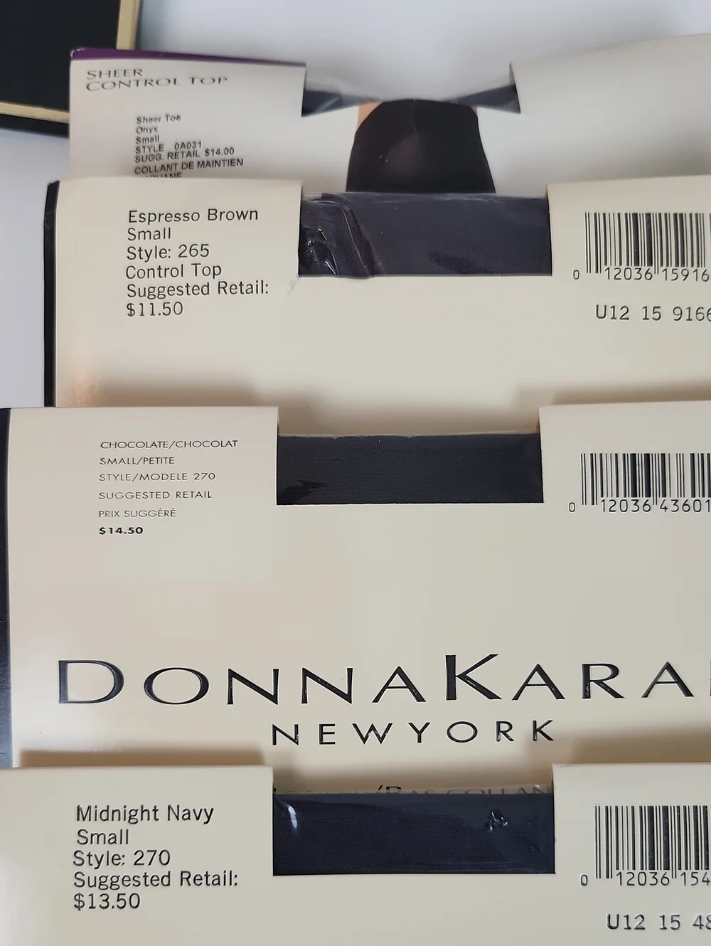 Vintage 90s Donna Karan Nylons Tights Hoisery Size Small